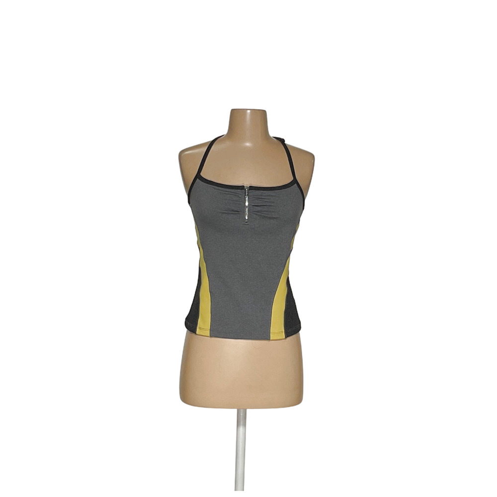 BEBE SPORT Women's S Tanktop in Gray 100% Nylon